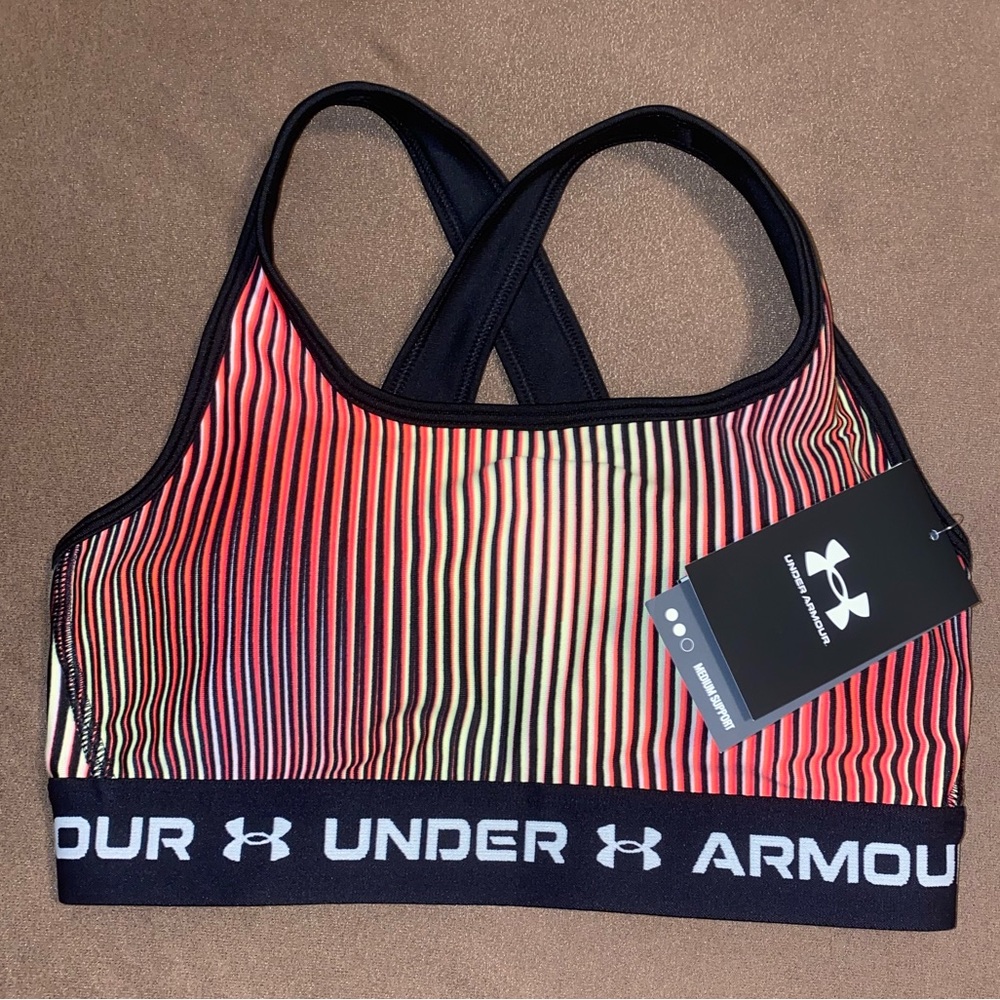 UNDER ARMOUR CROSSBACK PRINTED SPORTS BRA